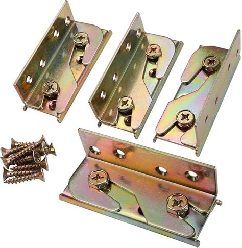 bed rail brackets for metal frame|heavy duty bed rail brackets.